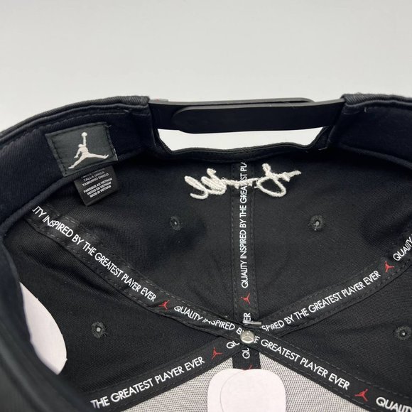 Air Jordan x Clot Jumpman Hat Snapback Cap Black Chicago Bulls with Free Gift - Picture 5 of 11